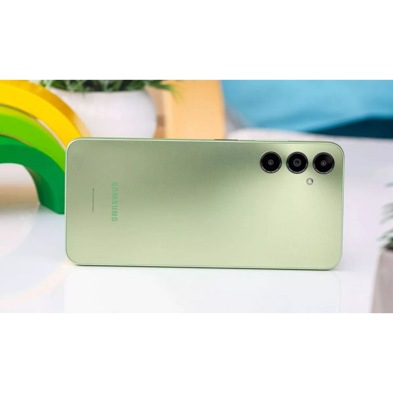 Galaxy A05S in green showcasing the back