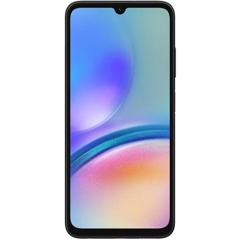 Galaxy A05S in black showcasing the front