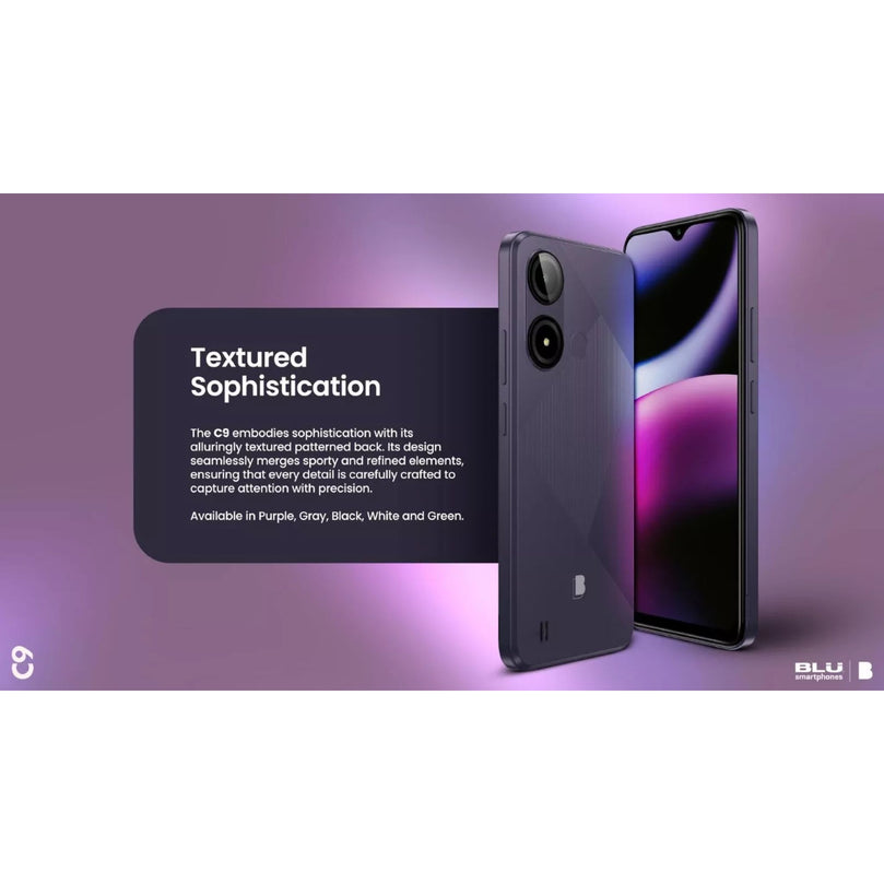 Banner of BLU showcasing the specs