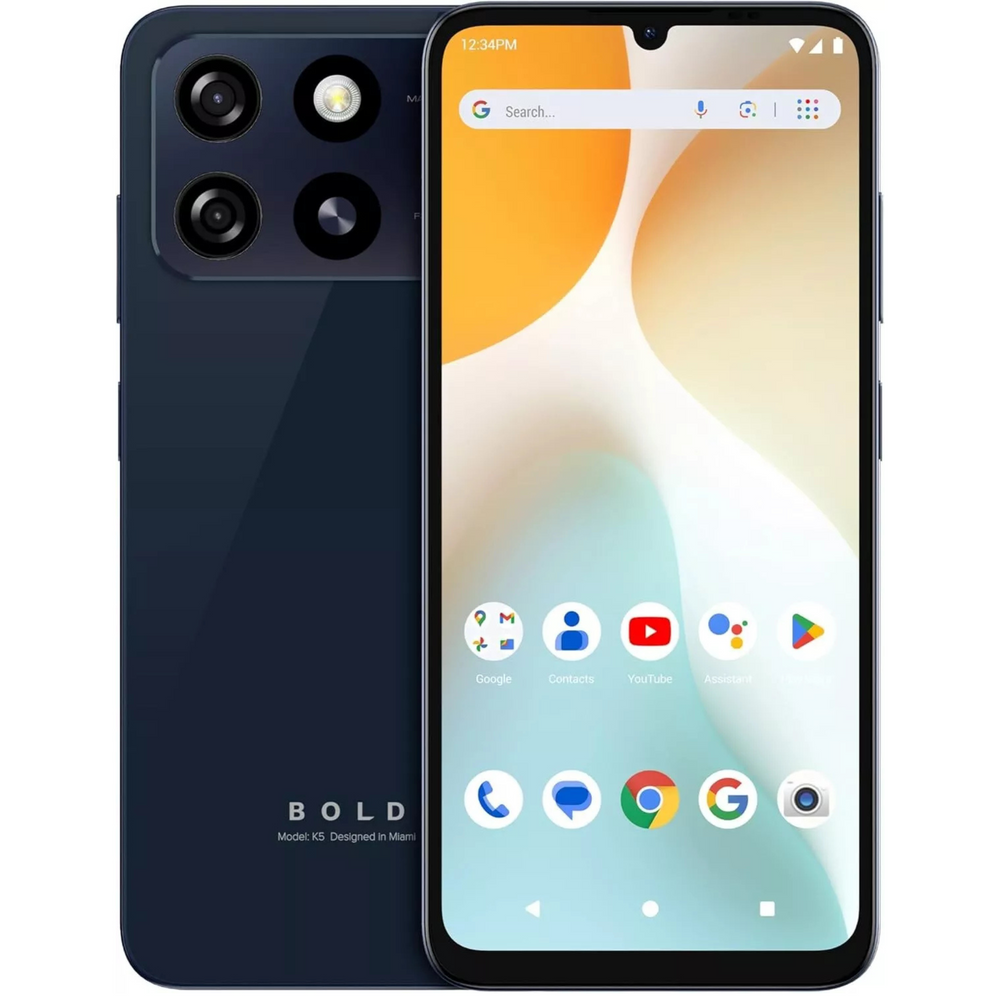 BLU Bold K5 | 2025 |factory Unlocked 6.8” HD+ Infinity Display | 64GB/4GB RAM