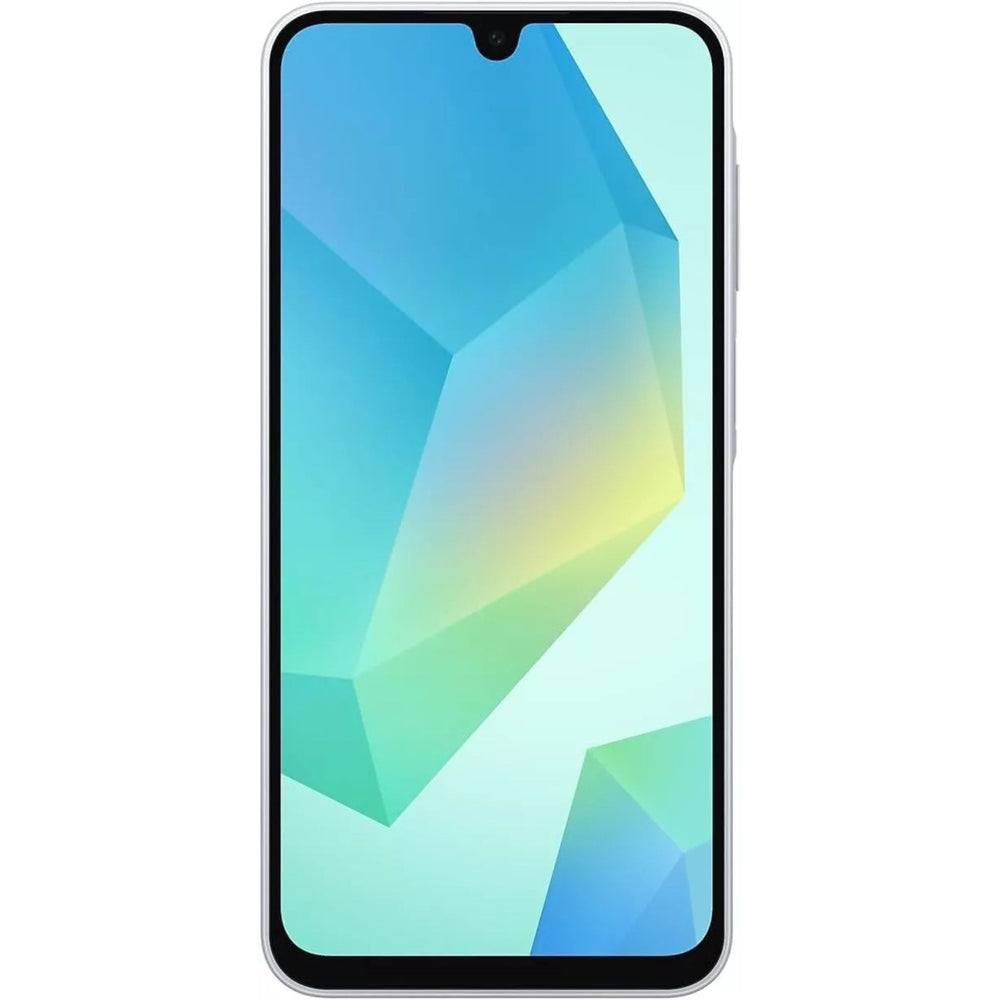 Galaxy A16 in white showcasing the front