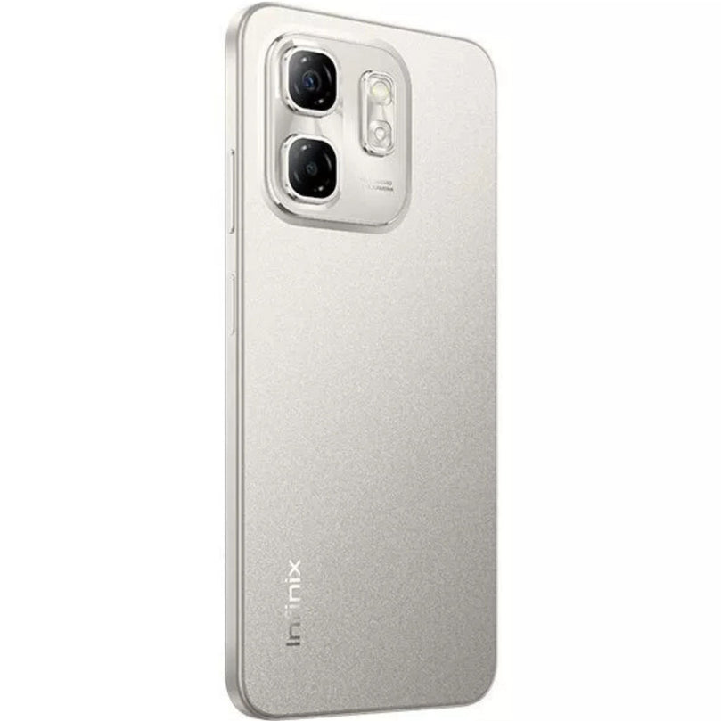 Infinix Hot 50 in gold showcasing the back