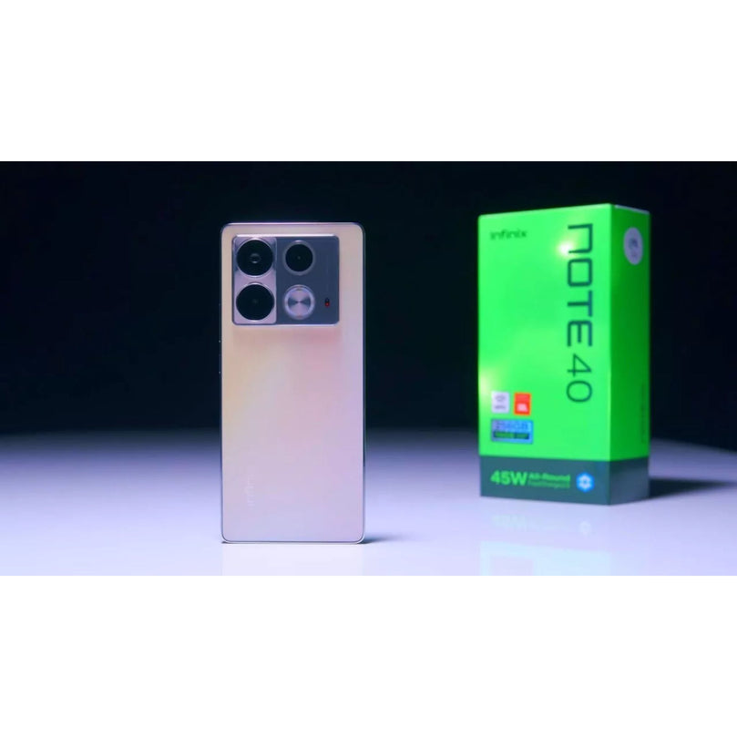 Note 40 showcasing the back and box