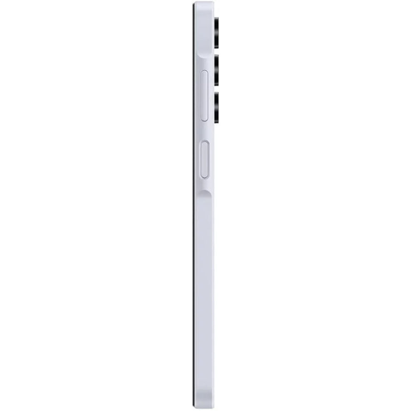 Samsung A15 in white side view.