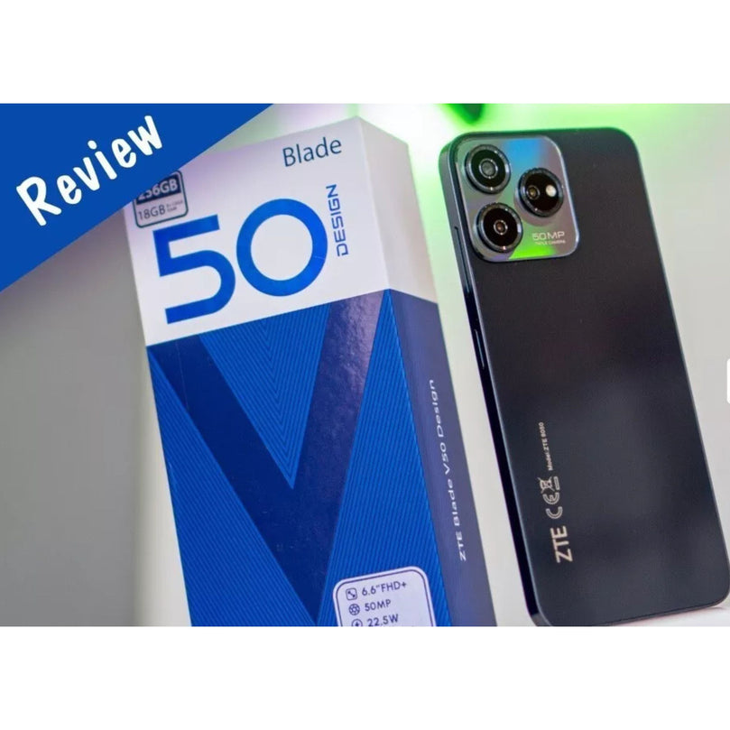 Box and phone of ZTE V50 Blade