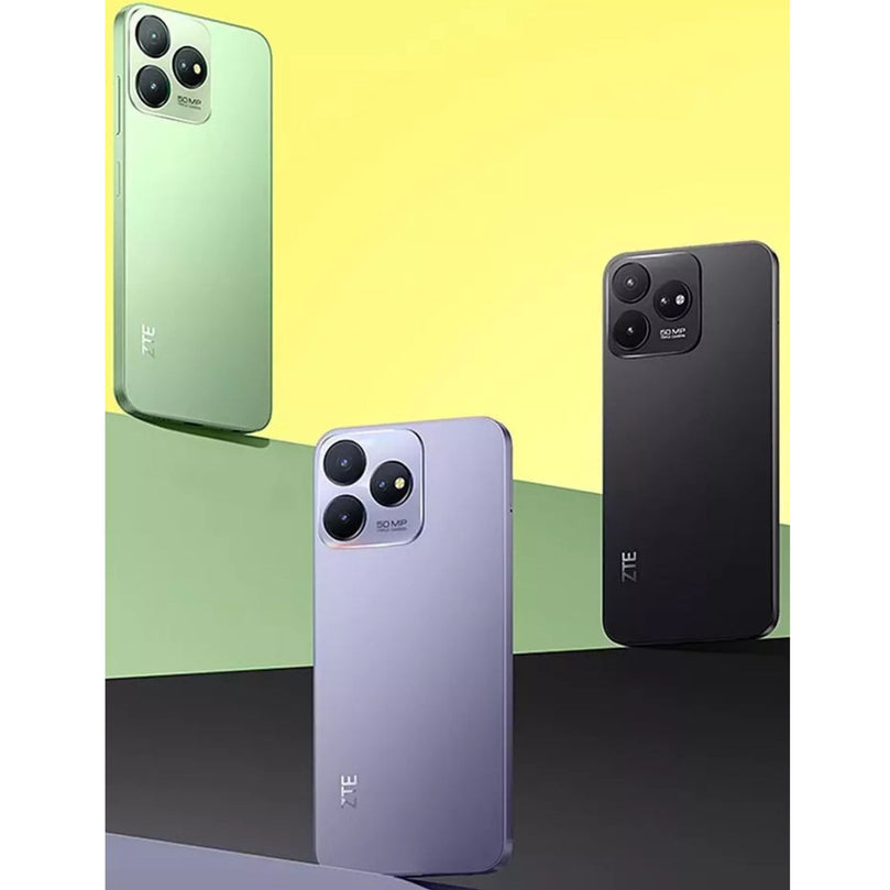 ZTE Blade V50 banner with different colors